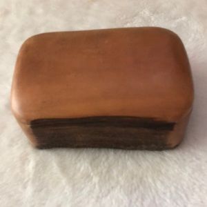 Wooden box. Naturally one of a kind. Cut to fit lid. P1267